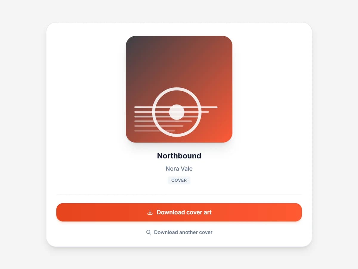 A SoundCloud cover art preview in the SCSaver artwork downloader