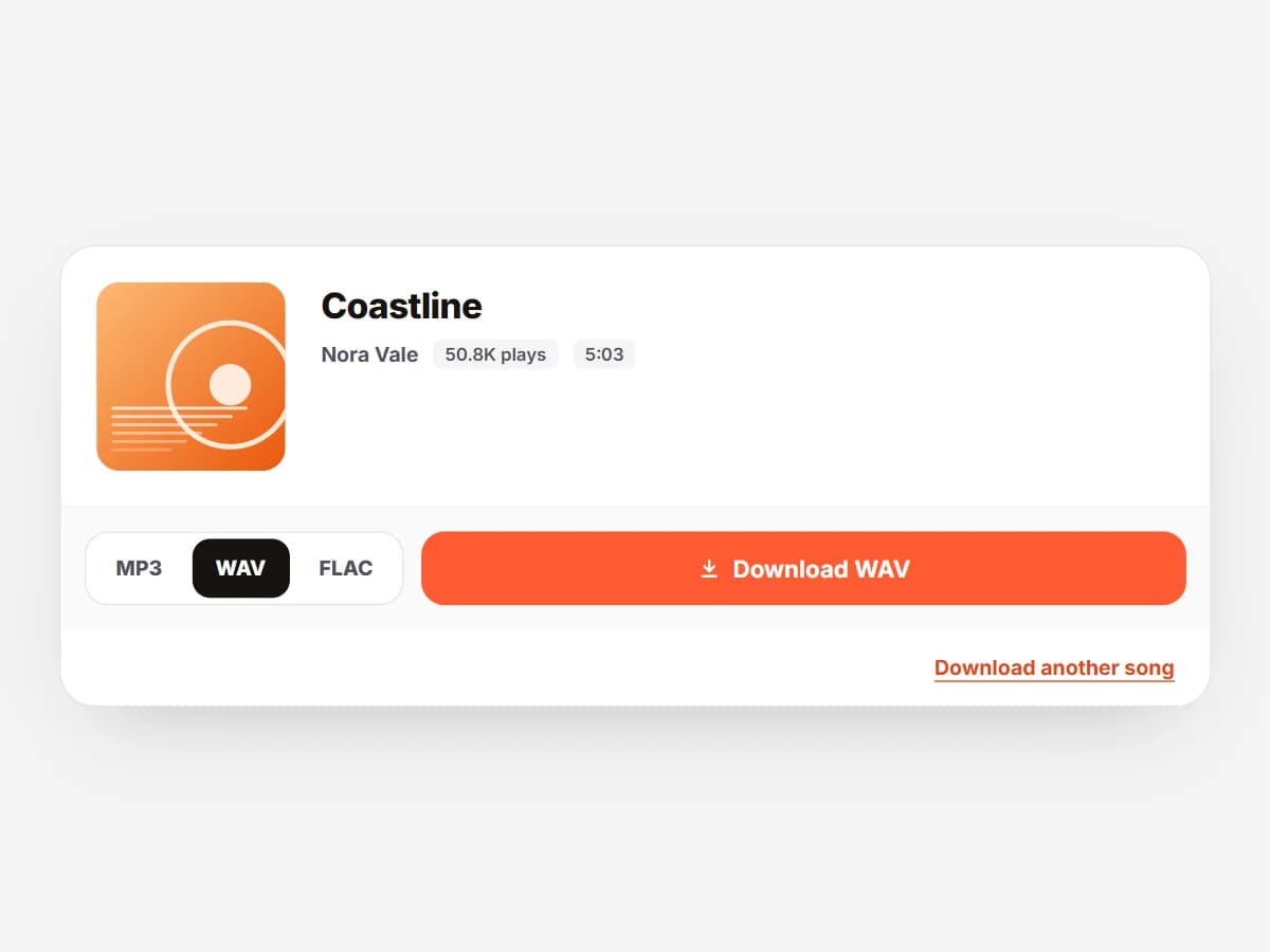 The MP3, WAV and FLAC format choice in SCSaver